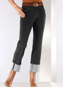 Magic-Jeans mit krempelbaren Aufschlägen