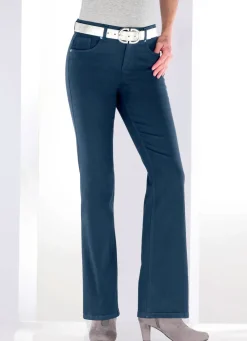 Magic-Jeans mit modisch weiterem Beinverlauf