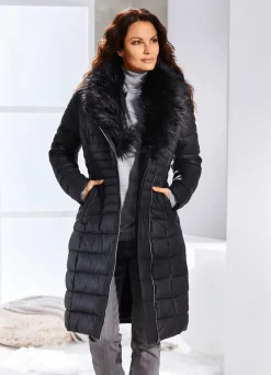 Mantel aus Nappaleder-Imitat