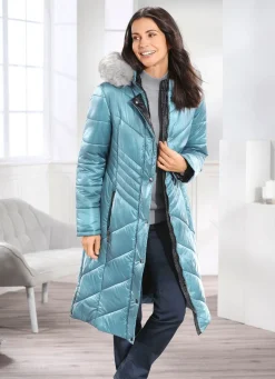 Mantel mit abnehmbarer Kapuze