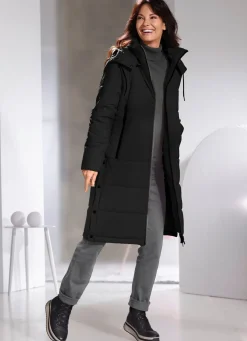 Mantel mit abnehmbarer Kapuze