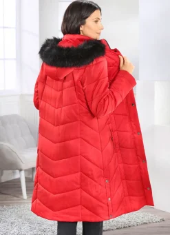 Mantel mit abnehmbarer Kapuze