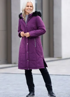 Mantel mit Reißverschluss an den Seitenschlitzen