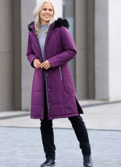 Mantel mit Reißverschluss an den Seitenschlitzen