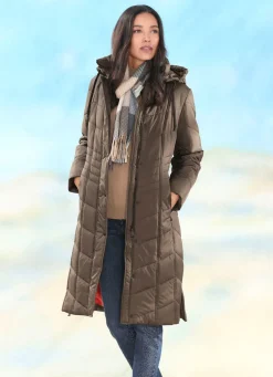 Mantel mit Reißverschluss-Seitenschlitzen