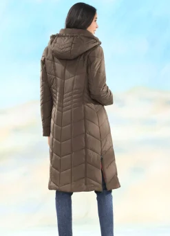 Mantel mit Reißverschluss-Seitenschlitzen