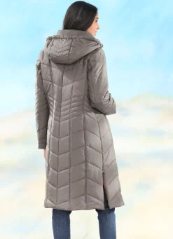 Mantel mit Reißverschluss-Seitenschlitzen