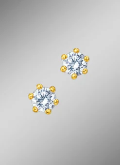 Massive Brillant-Ohrstecker