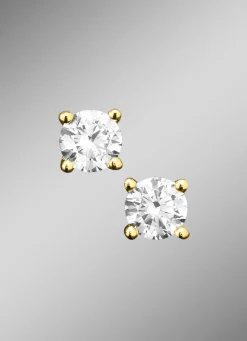 Massive Ohrstecker mit Brillant