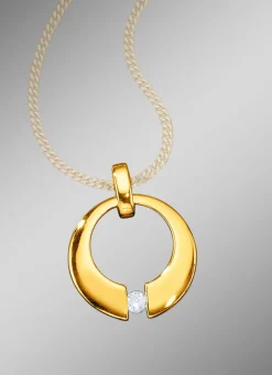 Massiver Anhänger mit Brillant