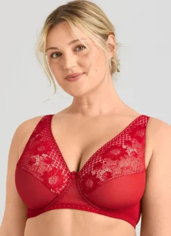 Miss Mary Bügel-BH mit floraler Elastikspitze