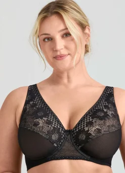 Miss Mary Bügel-BH mit floraler Elastikspitze