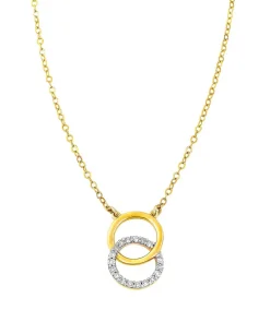 Moderne Halskette mit 18 Diamanten