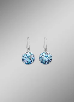 Moderne Ohrringe mit Mosaikmuster