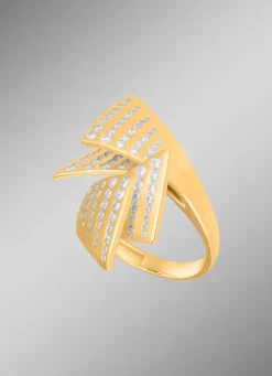 Moderner Damenring mit 124 Brillanten