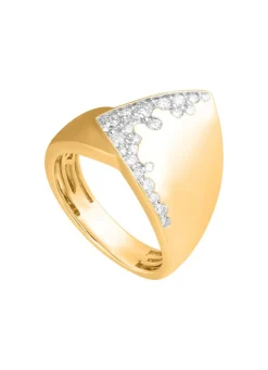 Moderner Damenring mit 23 Brillanten