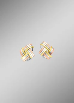 Modische Knoten-Clipstecker in Tricolor