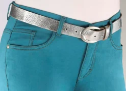 Modischer Damen-Gürtel, aus Leder, 3 cm breit