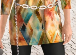 Modischer Damen-Kettengürtel, mit Karabinerverschluss