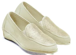 Mokassin in eleganter Krokooptik