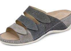 Mubb, bequeme Damen-Pantoletten, Weite H, mit herausnehmbarem Fußbett