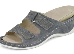 Mubb, bequeme Damen-Pantoletten, Weite H, mit herausnehmbarem Fußbett