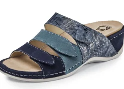 Mubb, bequeme Damen-Pantoletten, Weite H, mit herausnehmbarem Fußbett