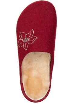 Mubb, gefütterte Damen-Hausschuhe, Weite H, mit Lammfell