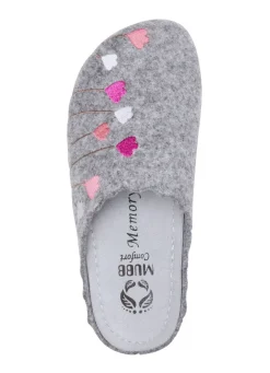 Mubb, klassische Damen-Hausschuhe, Weite H, mit anatomisch geformtem Fußbett