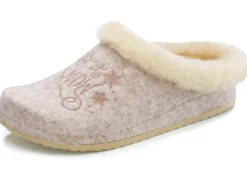 Mubb, warme Damen-Hausschuhe, Weite H, mit Lammfell