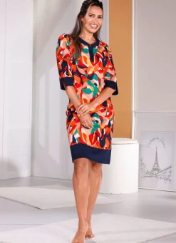 Nachthemd, kürzer geschnitten und 3/4-lange Ärmel