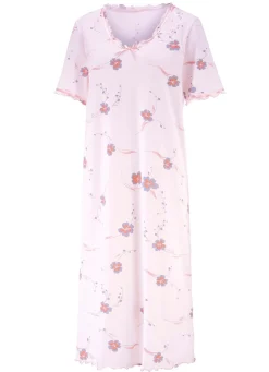 Nachthemd, Kurzarm mit V-Ausschnitt