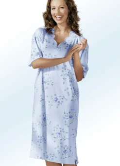 Nachthemd, Kurzarm mit V-Ausschnitt