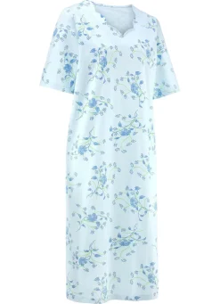 Nachthemd, Kurzarm mit V-Ausschnitt