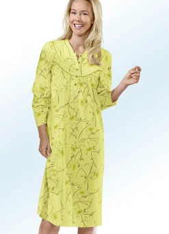 Nachthemd, Langarm mit Knopfleiste