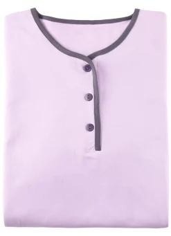 Nachthemd, Langarm mit Knopfleiste