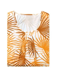 Nachthemd mit Absteppung und Faltenlegung