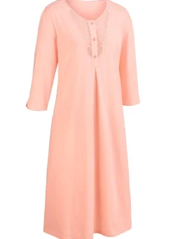 Nachthemd, wadenlang mit Tüllstickereispitze