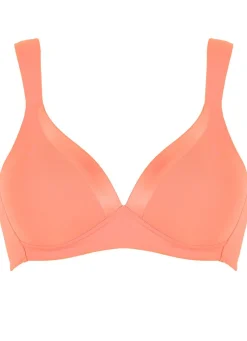 Naturana BH mit Satinblende am Dekolleté