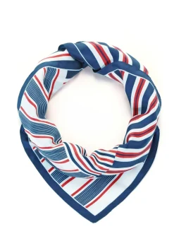 Nickituch mit Streifendessin