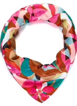 Nikituch mit Fantasieblüten- und blätter-Dessin