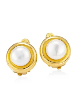 Ohrclips mit Süßwasser-Zuchtperlen