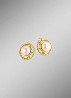 Ohrclips mit Süßwasser-Zuchtperlen und Clipverschluss