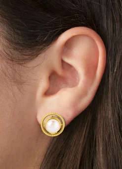 Ohrclips mit Süßwasser-Zuchtperlen und Clipverschluss