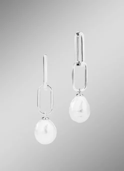 Ohrringe aus Silber mit SW-Zuchtperle