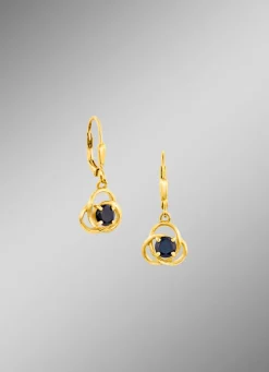 Ohrringe mit echten Safiren