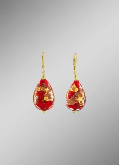 Ohrringe mit Muranoglas-Perlen