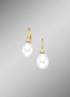 Ohrringe mit Süßwasser-Zuchtperlen