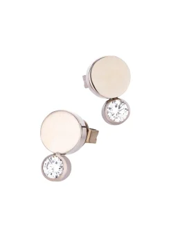 Ohrstecker aus Titan mit synth. Zirkonia