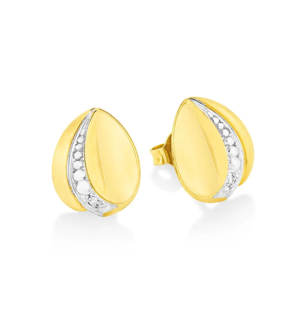 Ohrstecker in Bicolor